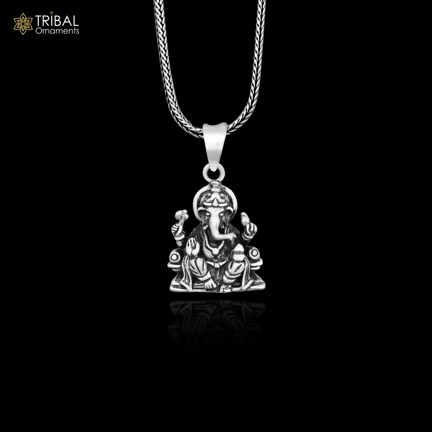925 sterling silver handmade vintage stylish trendy idol Ganesha pendant , exclusive designer unisex pendant silver locket jewelry ssp455 - TRIBAL ORNAMENTS