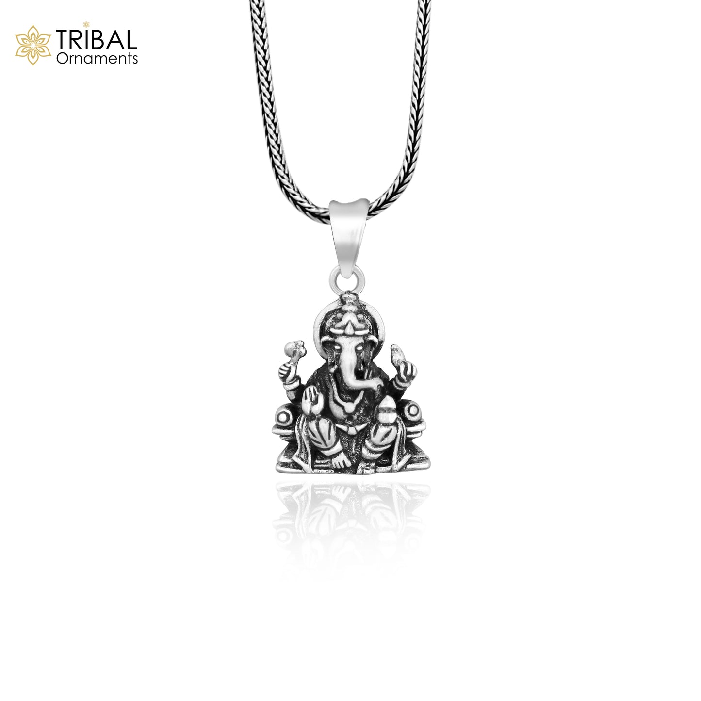 925 sterling silver handmade vintage stylish trendy idol Ganesha pendant , exclusive designer unisex pendant silver locket jewelry ssp455 - TRIBAL ORNAMENTS
