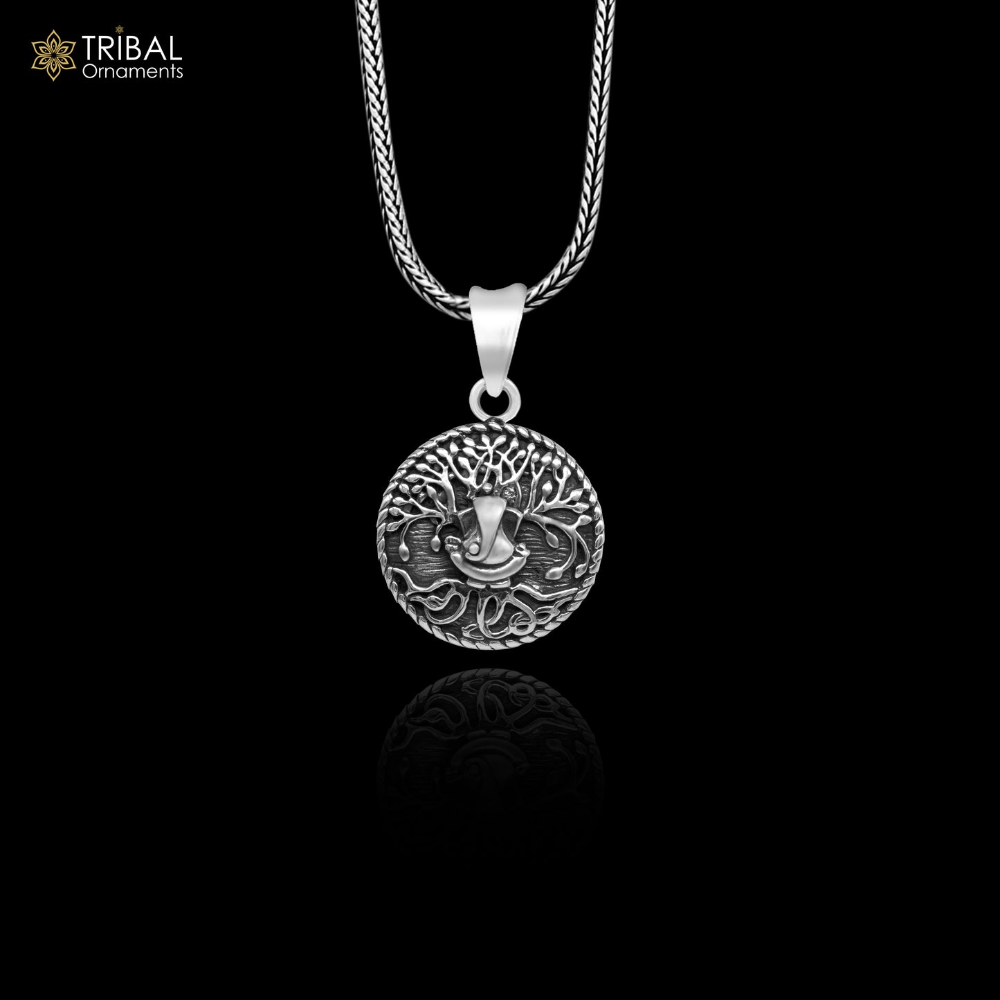 Pure 925 sterling silver handmade Lord Ganesha pendant, amazing stylish unisex pendant locket personalized jewelry tribal jewelry ssp503 - TRIBAL ORNAMENTS