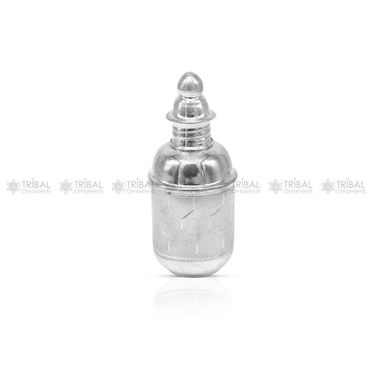 925 sterling silver trinket box, container box, sindur/kumkum box, Vermilion bridal art stb867 - TRIBAL ORNAMENTS