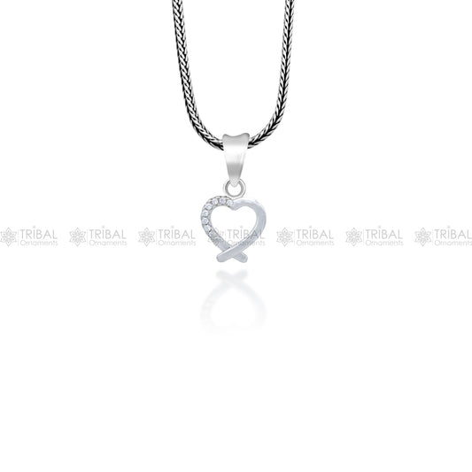 925 Sterling silver handmade heart design pendant nsp925 - TRIBAL ORNAMENTS