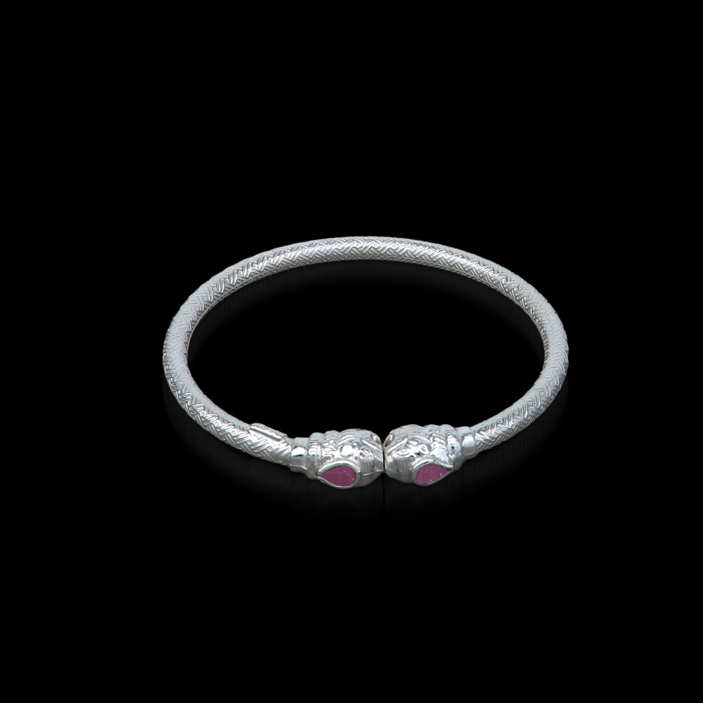 925 sterling silver handmade fabulous lion face stylish kada bangle bracelet tribal jewelry nsk853 - TRIBAL ORNAMENTS