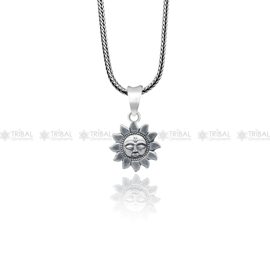 925 Sterling silver Sun ( surya ) pendant nsp930 - TRIBAL ORNAMENTS