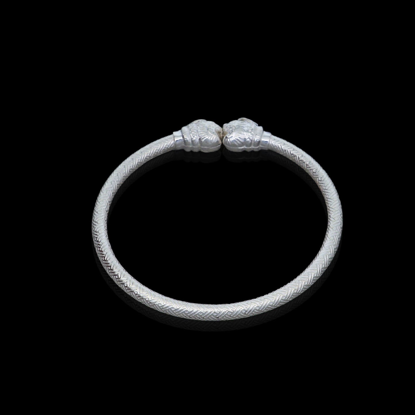 925 sterling silver handmade fabulous lion face stylish kada bangle bracelet tribal jewelry nsk853 - TRIBAL ORNAMENTS
