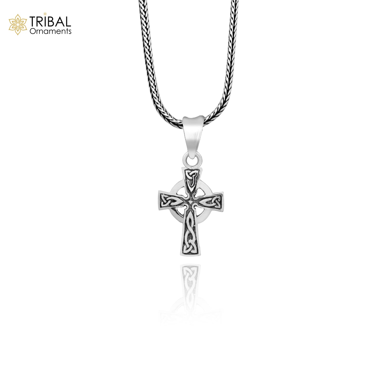 925 sterling silver handmade Jesus necklace and cross stylish pendant unisex jewellery nsp1000 - TRIBAL ORNAMENTS