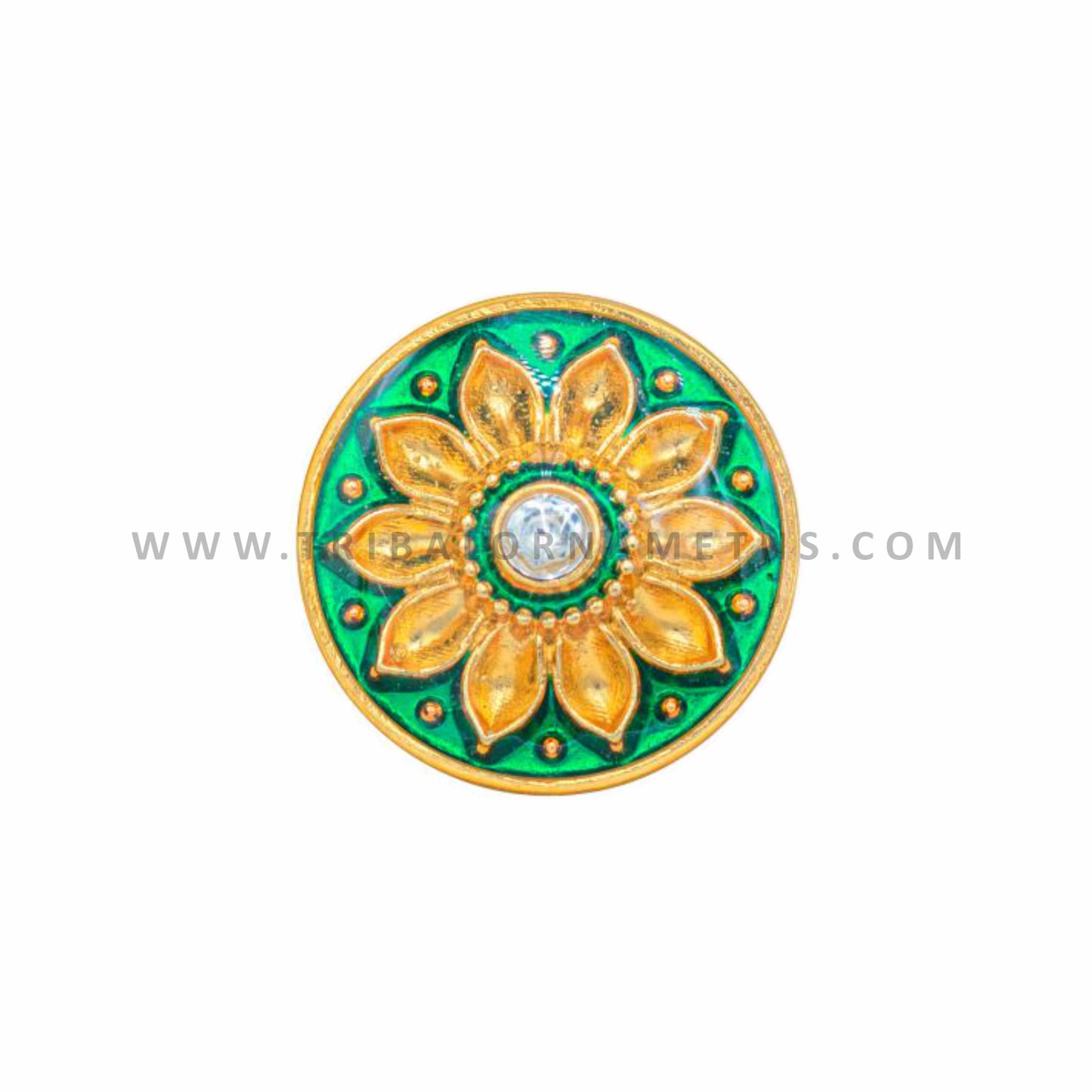 925 Sterling silver handmade gorgeous green round shape design fancy gold polished buttons set of 13 pc for men's coat or suit, best jewelry for all occasions btn65