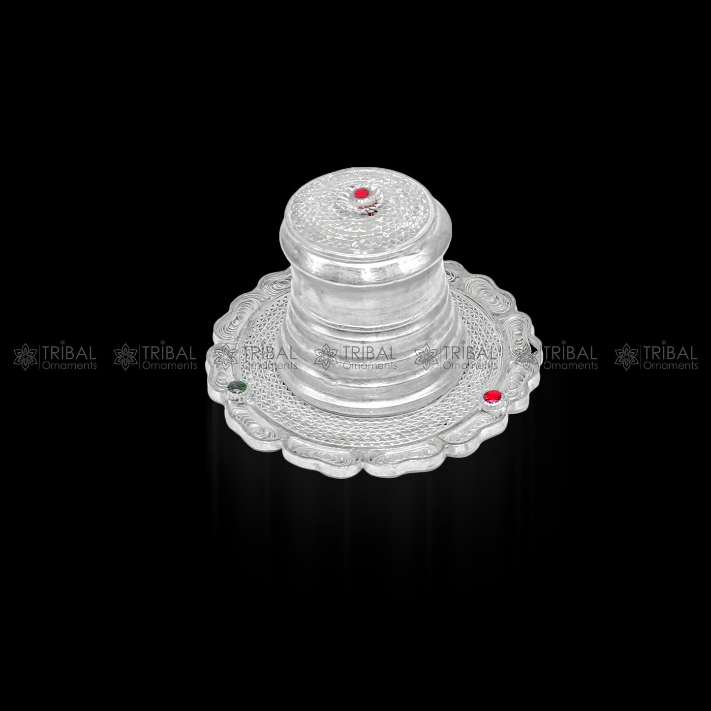 925 Sterling silver handmade fabulous meenakari trinket box, container box, casket box, sindoor box, enamel work customized box stb864 - TRIBAL ORNAMENTS