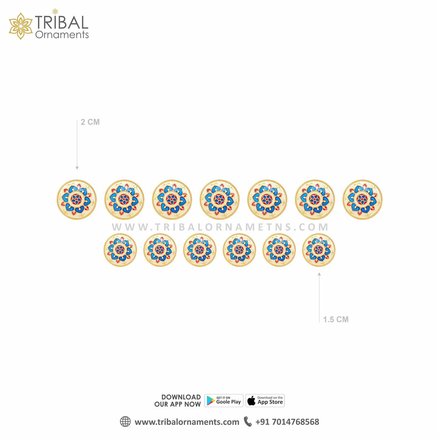 925 Sterling silver handmade gorgeous multicolor mandala meenakari design buttons set of 13 pc for men's coat or suit, best jewelry for all occasions btn68