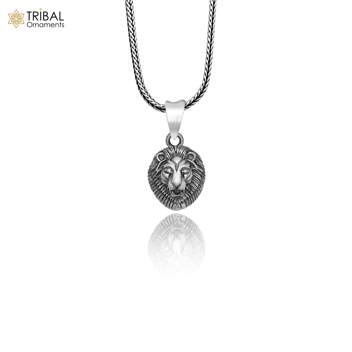 925 sterling silver lion king Pendant with chain tribal jewellery nsp1023 - TRIBAL ORNAMENTS