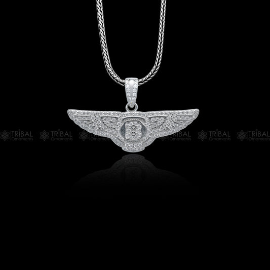 925 Sterling silver bentley motors logo pendant nsp960 - TRIBAL ORNAMENTS