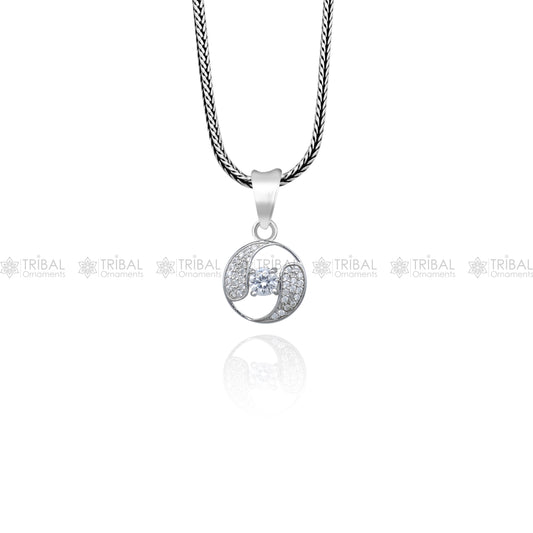925 Sterling silver  antique design diamond pendant nsp938 - TRIBAL ORNAMENTS