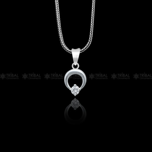 925 Sterling silver  antique design diamond pendant nsp939 - TRIBAL ORNAMENTS