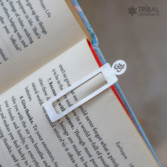 925 Sterling silver handmade silver cliped bookmark customized jewellery su1335 - TRIBAL ORNAMENTS