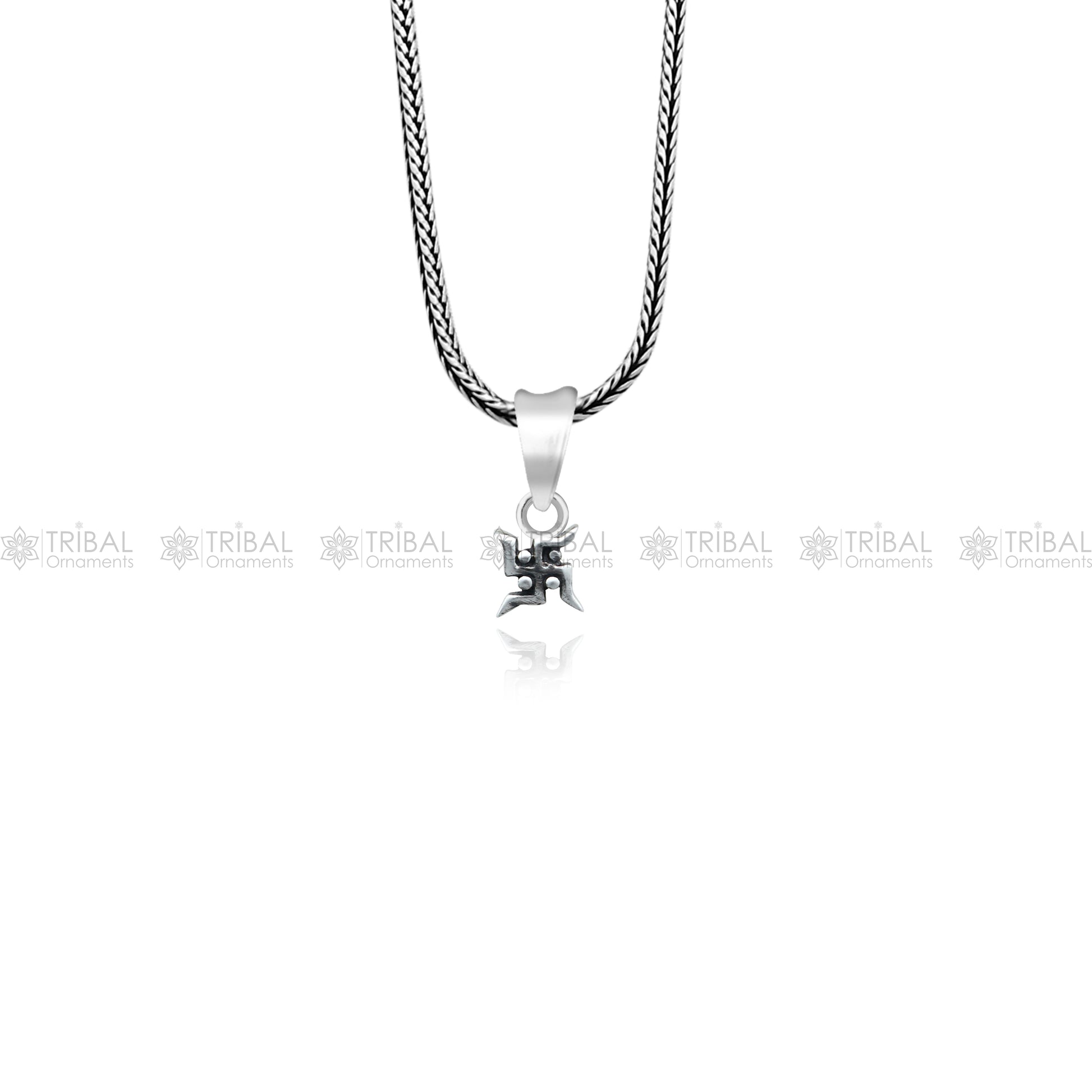 925 Sterling silver swashtik pendant nsp947 - TRIBAL ORNAMENTS