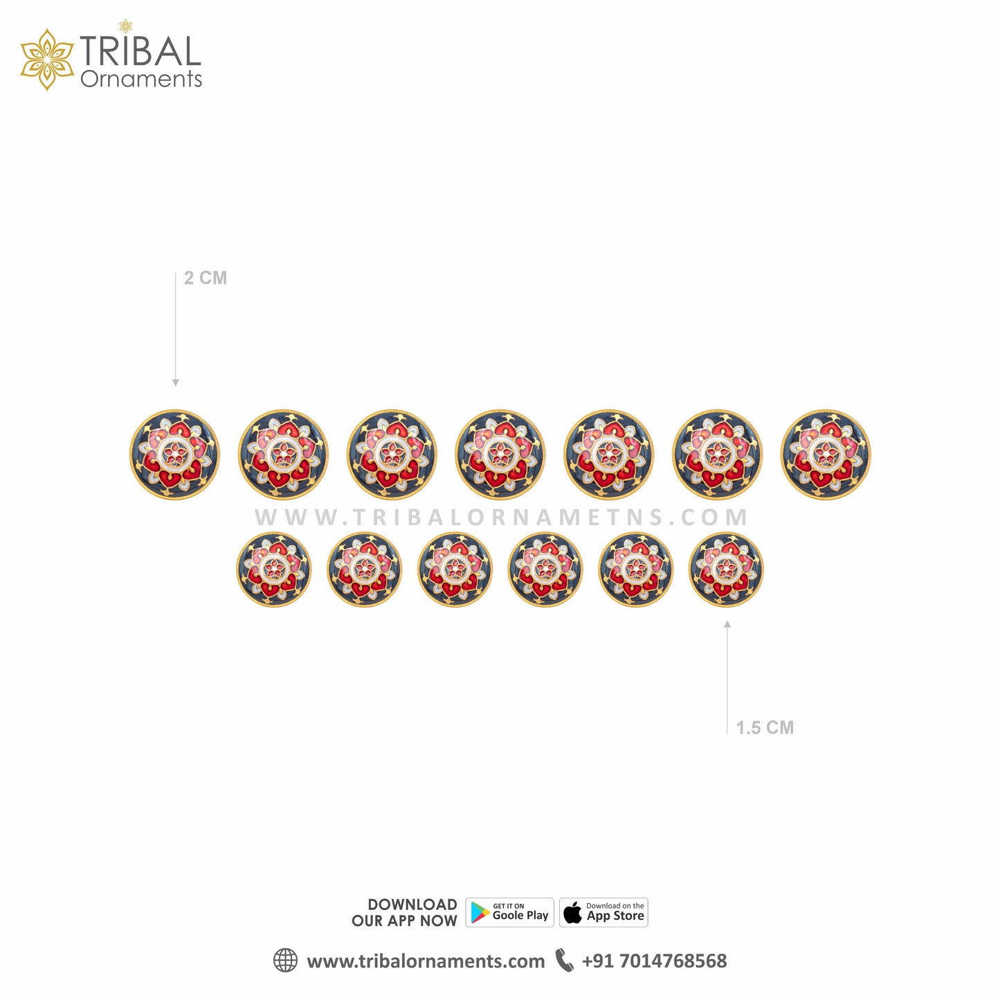 925 Sterling silver handmade gorgeous multicolor mandala design fancy buttons set of 13 pc for men's coat or suit, best jewelry for all occasions btn83