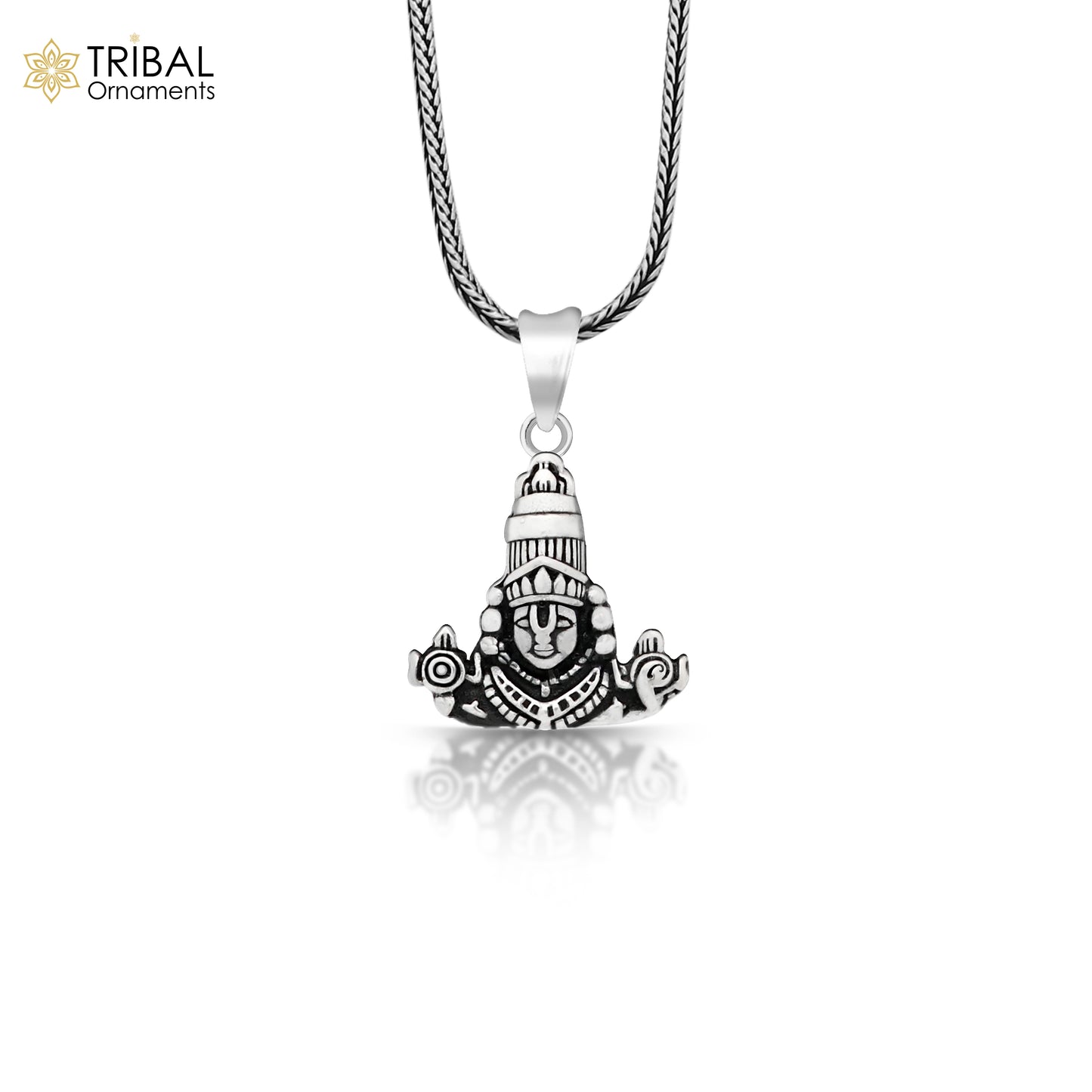 925 sterling silver vintage stylish Hindu idol tirupati balaji Pendant, amazing design Krishna pendant gifting jewelry ssp1597 - TRIBAL ORNAMENTS