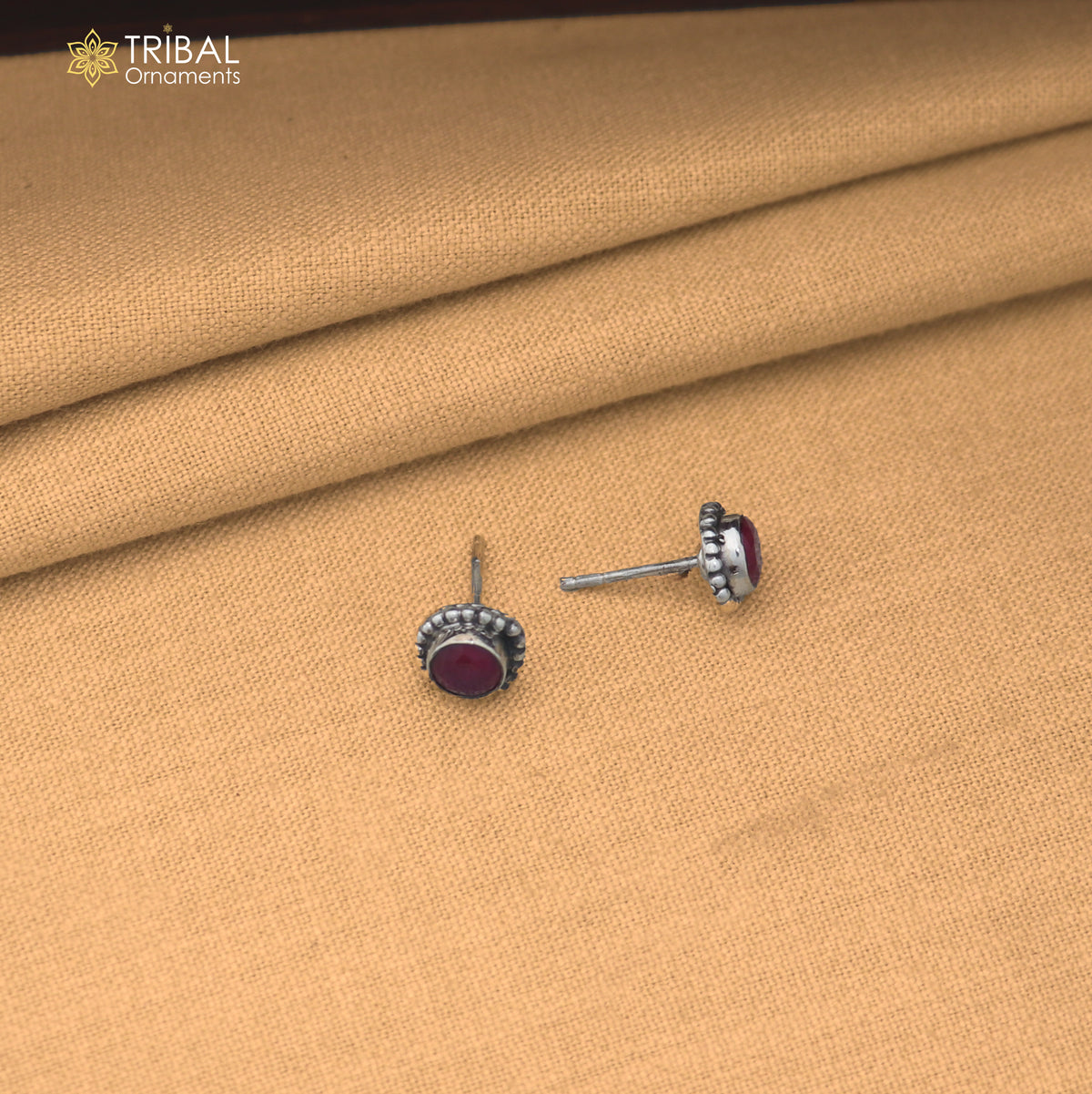 925 sterling silver pink stone stud earring best jewelry er408