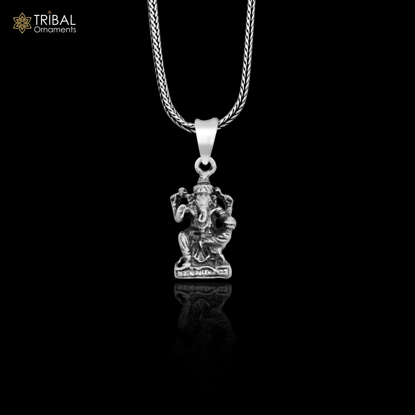 Elegant design Divine lord Ganesha blessing pendant, excellent vintage designer 925 sterling silver handmade jewelry from india ssp933 - TRIBAL ORNAMENTS