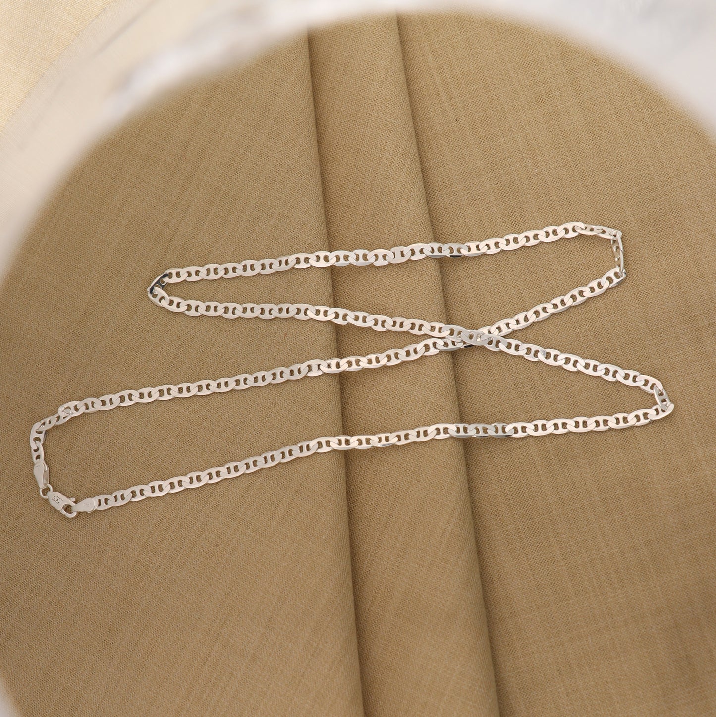 24" 4MM 925 sterling silver handmade solid fancy stylish silver chain necklace Nawabi chain best gifting jewelry from India ch241