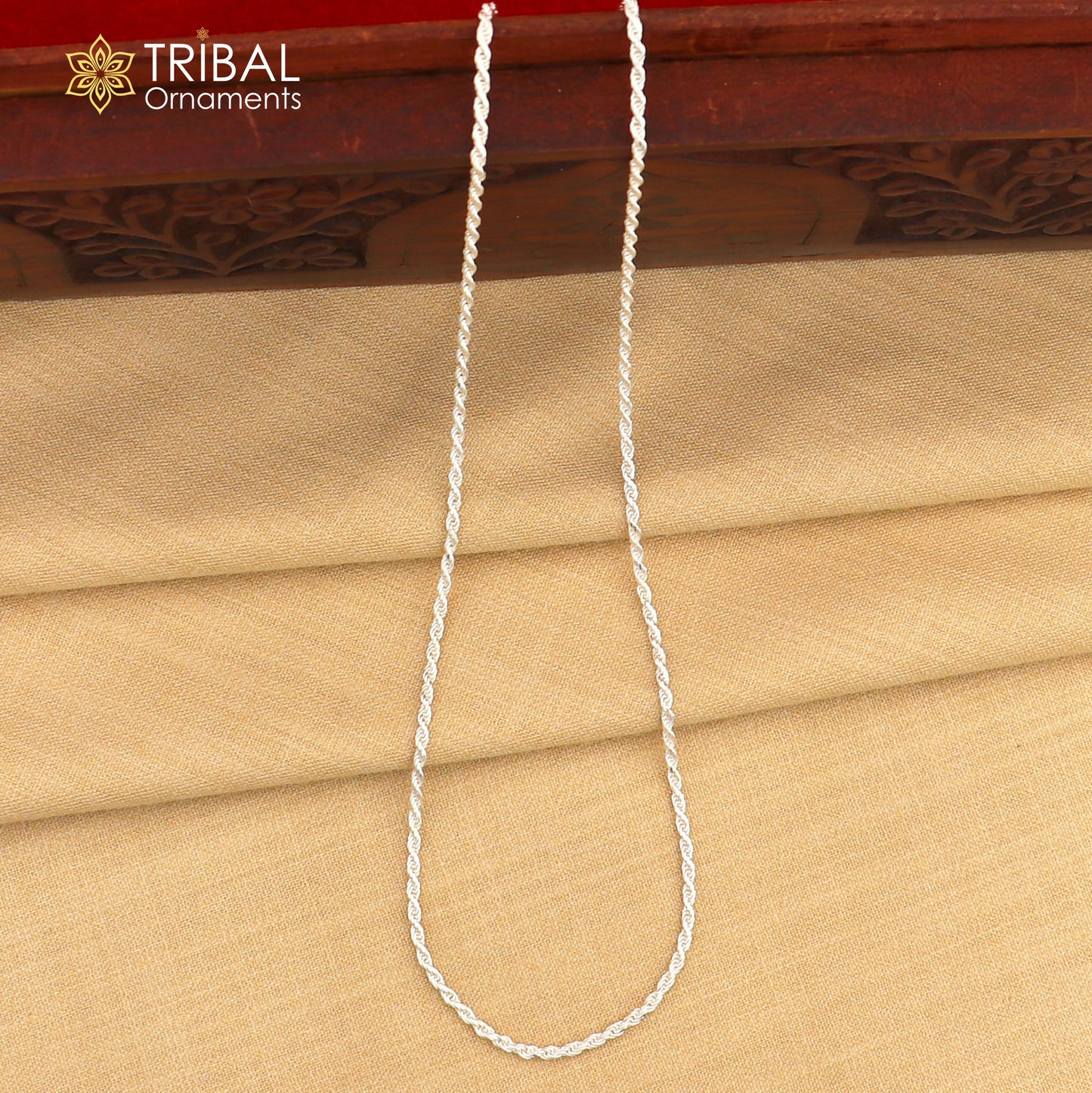2mm Rope chain 925 sterling silver handmade rope chain, necklace chain, plain bright silver trendy style UNISEX chain ch591