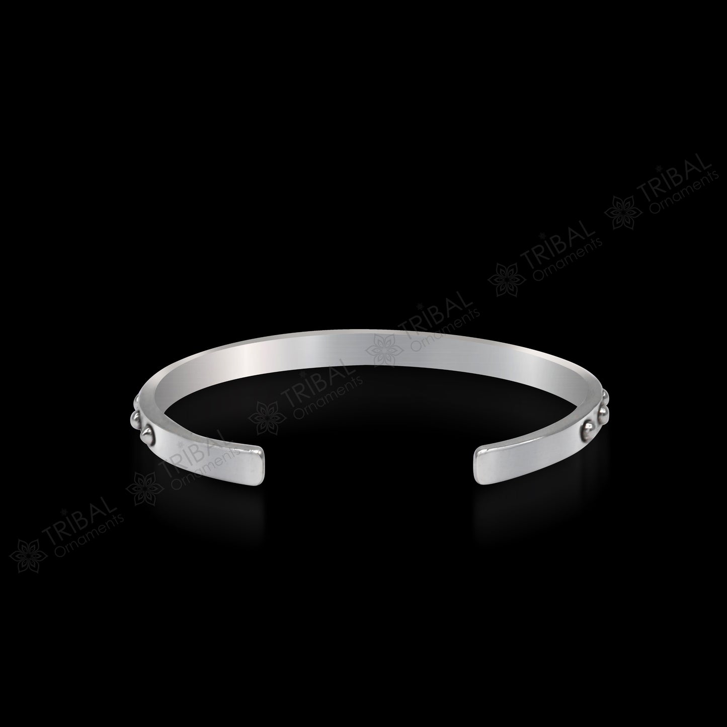 925 sterling silver handmade solid trendy design fashion kada cuff bracelet, cuff kada unsex gifting jewelry solid silver kada cuff154 - TRIBAL ORNAMENTS