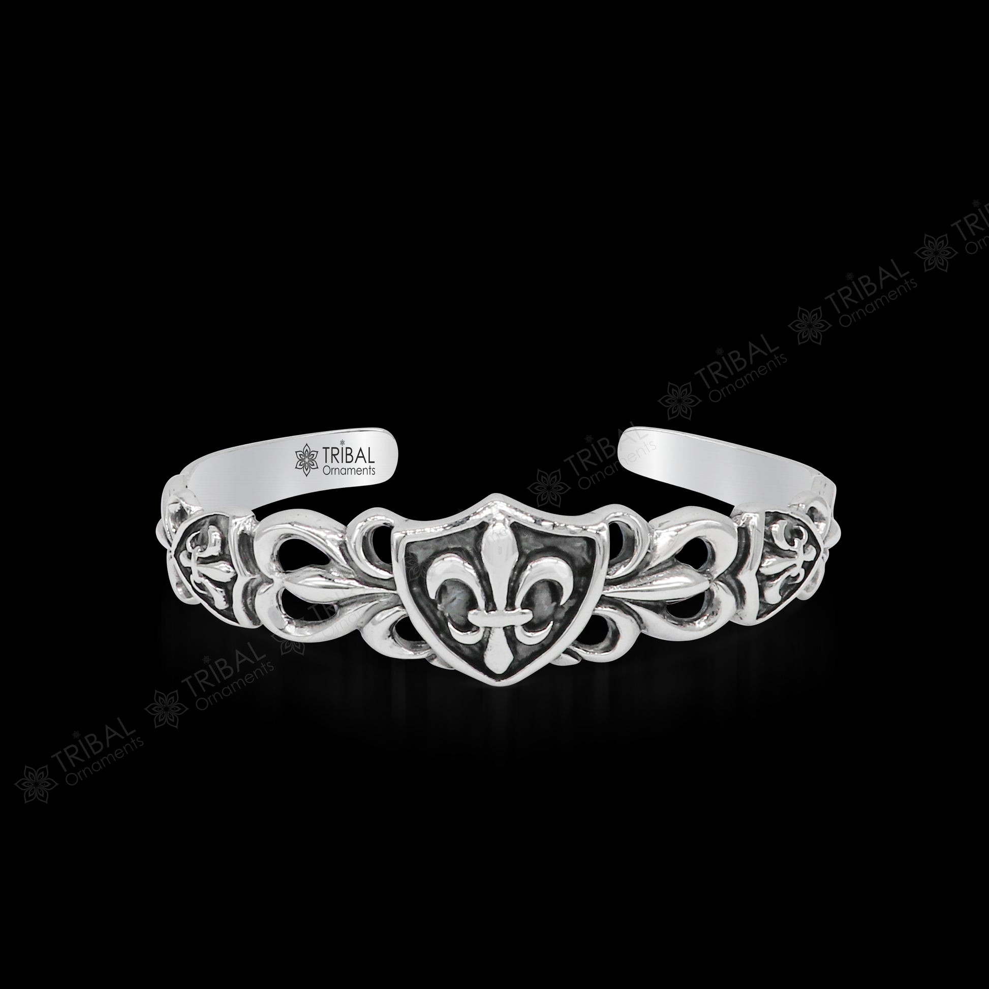 925 sterling silver customized adjustable tribal cuff bracelet kada, excellent cuff bangle bracelet Tribal ethnic boho jewelry cuff98 - TRIBAL ORNAMENTS