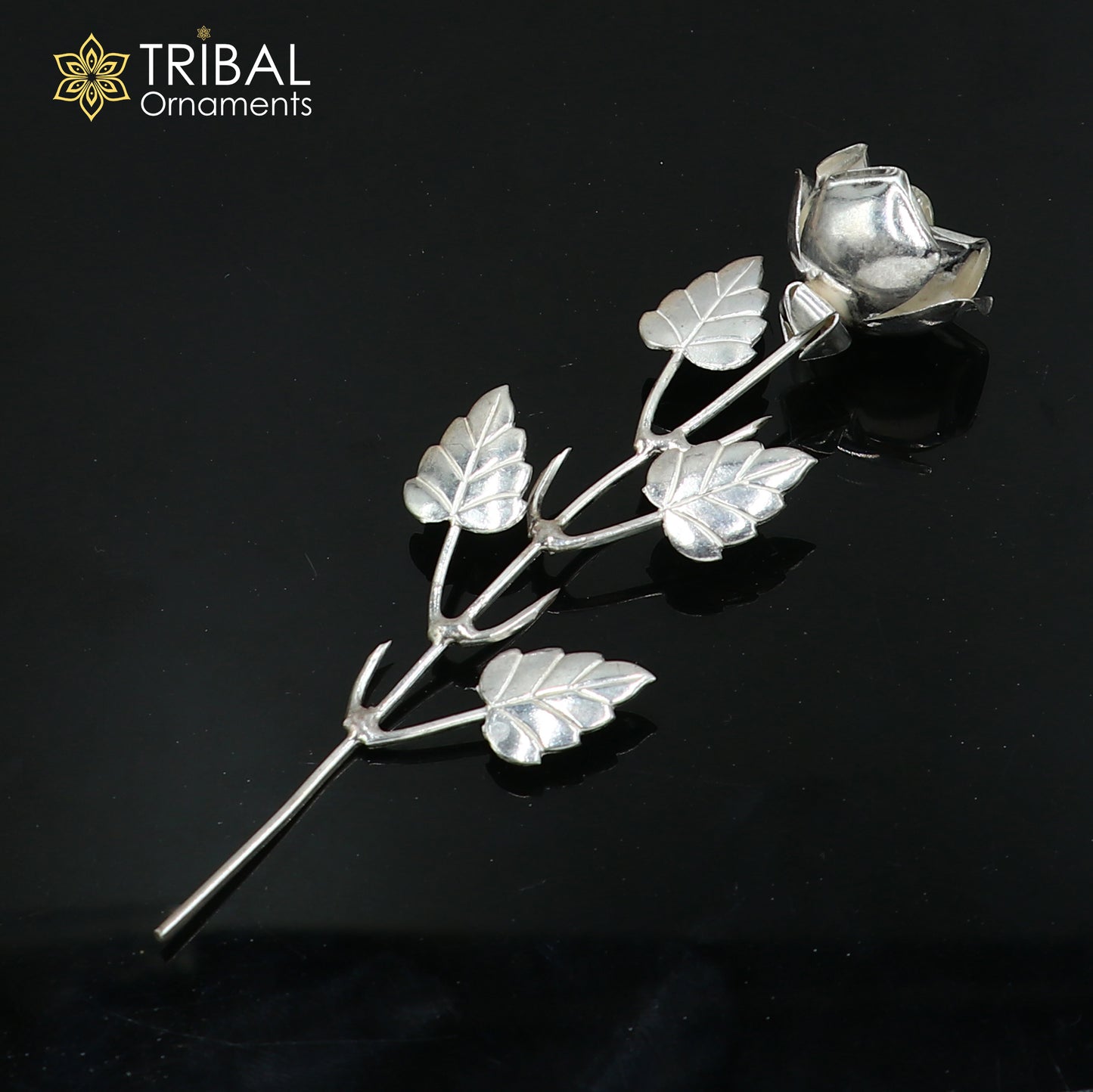 925sterling silver flower puja god temple article, silver worshipping article su1343
