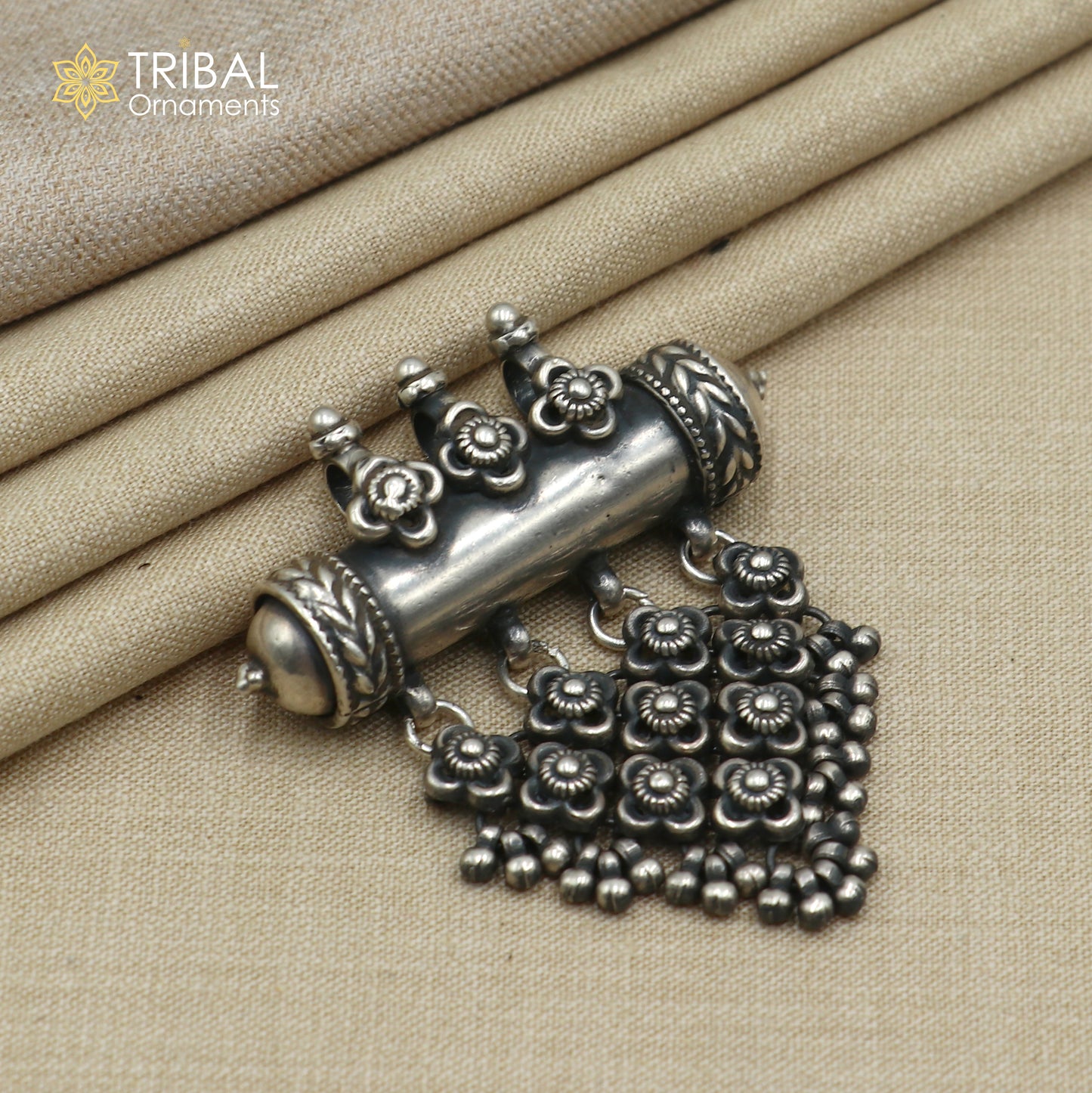 4 mm 26 inches beaded chain 925 sterling silver amulet ethnic necklace tribal jewelry set727