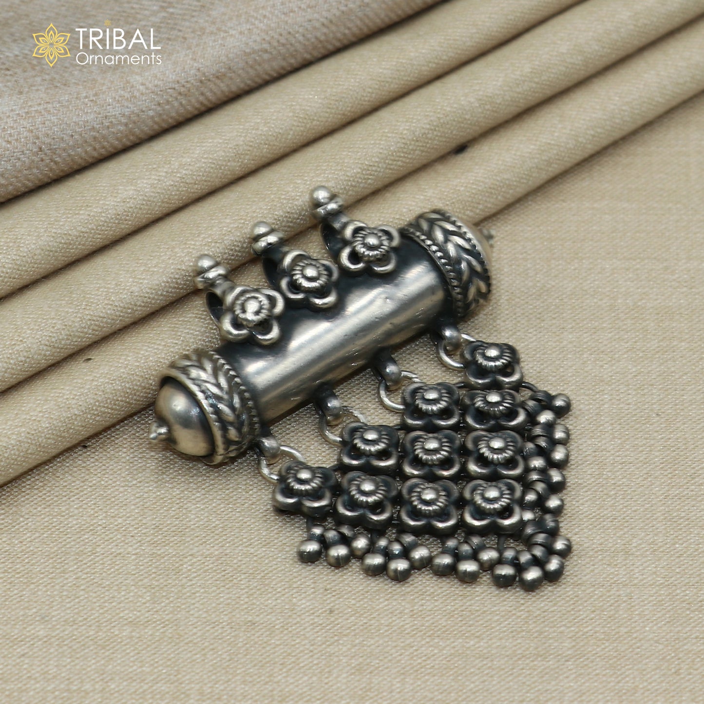 4 mm 26 inches beaded chain 925 sterling silver amulet ethnic necklace tribal jewelry set727