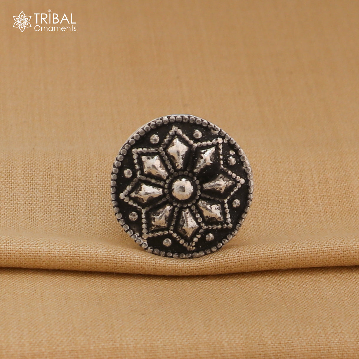 925 sterling silver flower design trinket box , casket box, Sindoor box brides jewelry stb889