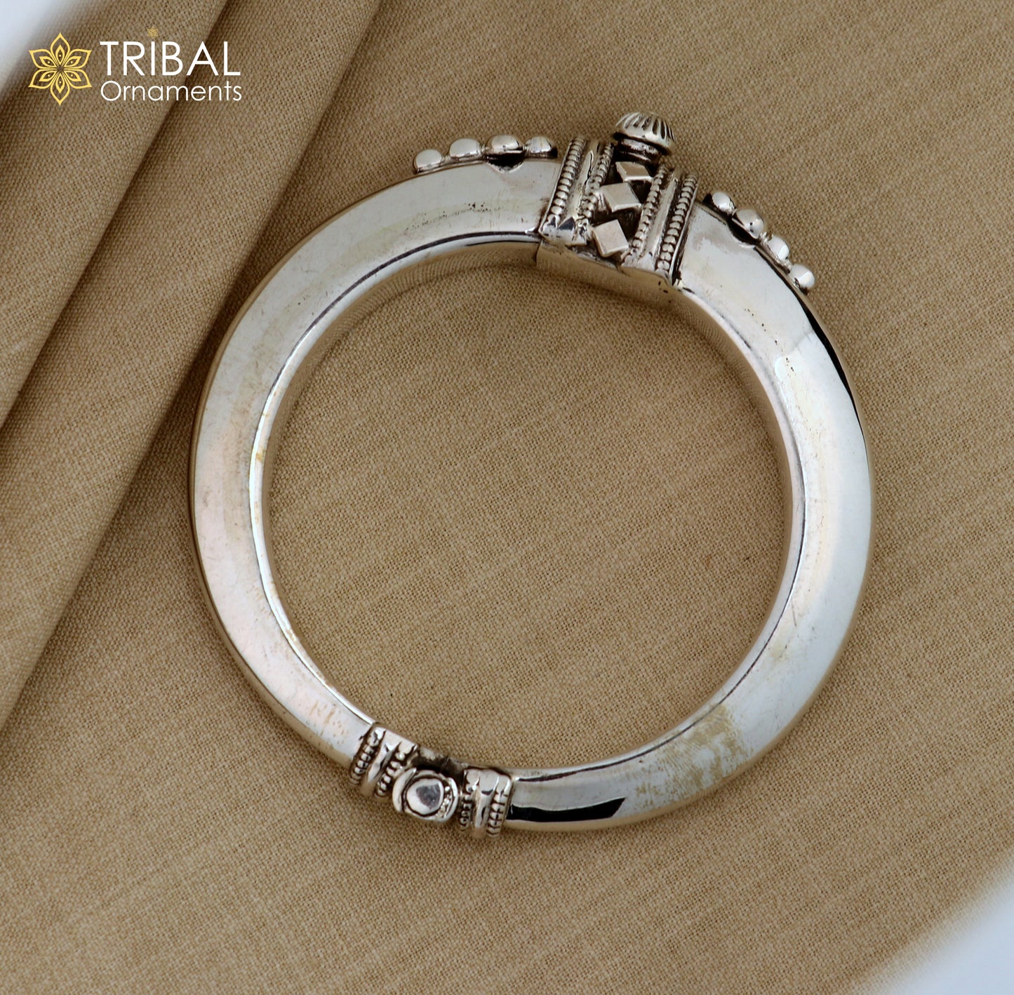 925 Sterling silver customized stylish bangle kada tribal jewelry nsk921