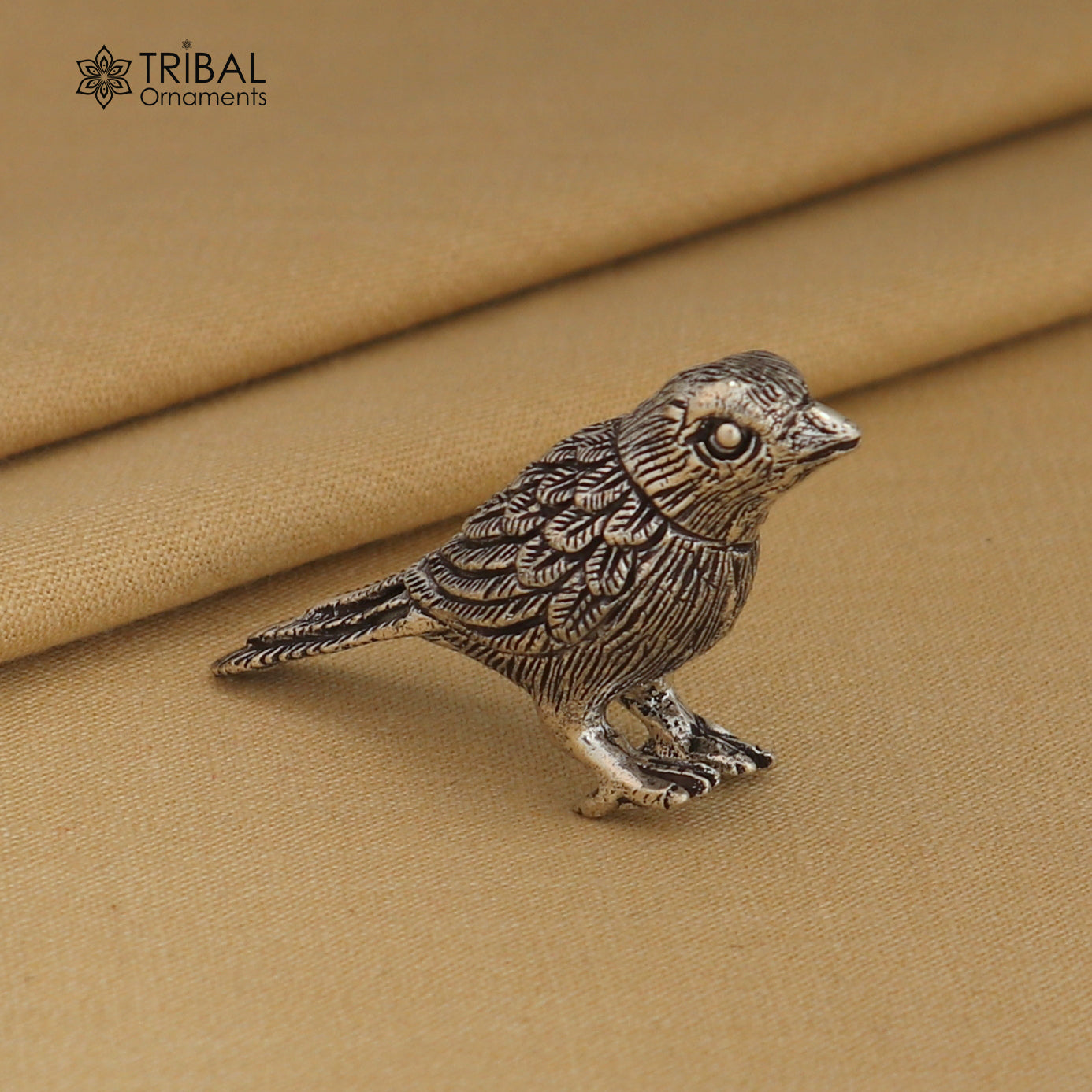 925 sterling silver parrot statue, sculpture home art, figurine art848