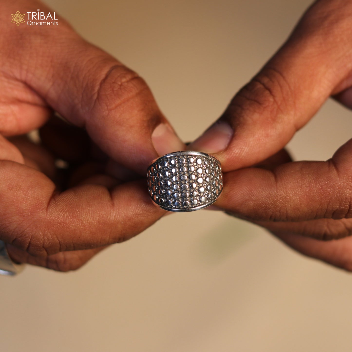 925 sterling silver heavy stylish ring men's Jewelry sr758 - TRIBAL ORNAMENTS