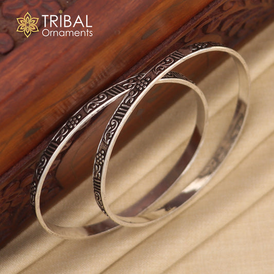 925 sterling silver stylish trendy bangle bracelet silver Navratri jewelry nba403