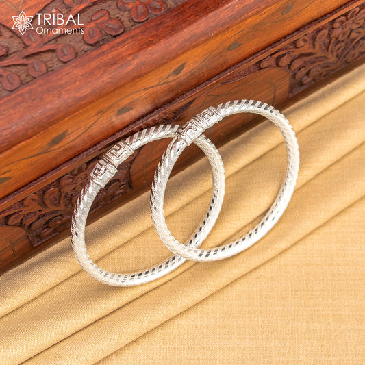 Exclusive design Sterling silver amazing bangle bracelet kangan chudi, excellent customized design bangle kada gift tribal jewelry nba204