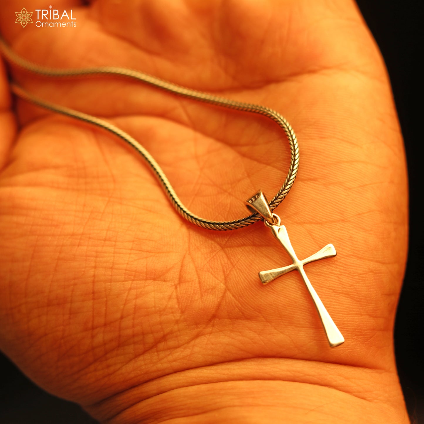 Elegant 925 sterling silver holy cross pendant, excellent unique design stylish unisex exclusive gift pendant jewelry from india ssp1735 - TRIBAL ORNAMENTS