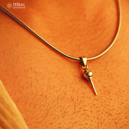 925 sterling silver Lord Hanuman Weapon/ mace Gota pendant stylish unisex gift pendant jewelry ssp1740 - TRIBAL ORNAMENTS