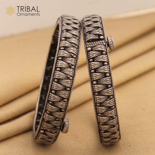 925 sterling silver Vintage design ethnic bangle bracelet tribal ethnic jewelry nba350