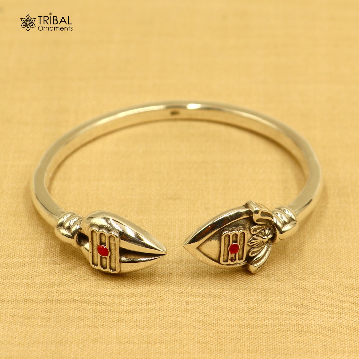 925 sterling silver lord kartikeya adjustable bangle bracelet kada unisex jewelry cuff257