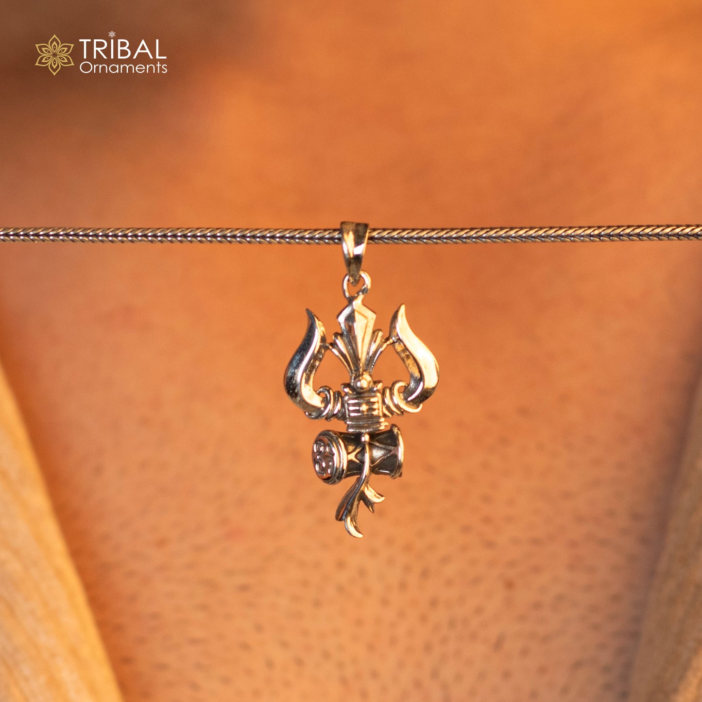 925 sterling silver Hindu idol Lord Shiva trident/trishul pendant, amazing vintage design gifting locket pendant customized jewelry ssp524 - TRIBAL ORNAMENTS
