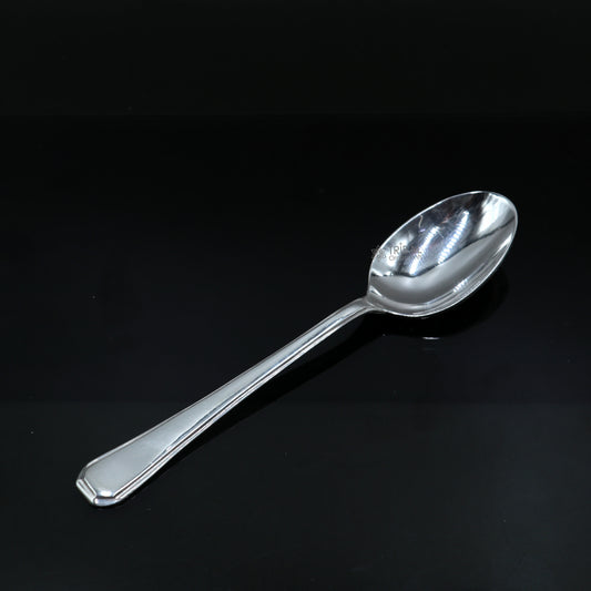 999 pure silver handmade solid silver spoon for new born baby serving, silver has antibacterial properties, keep stay healthy sv0011