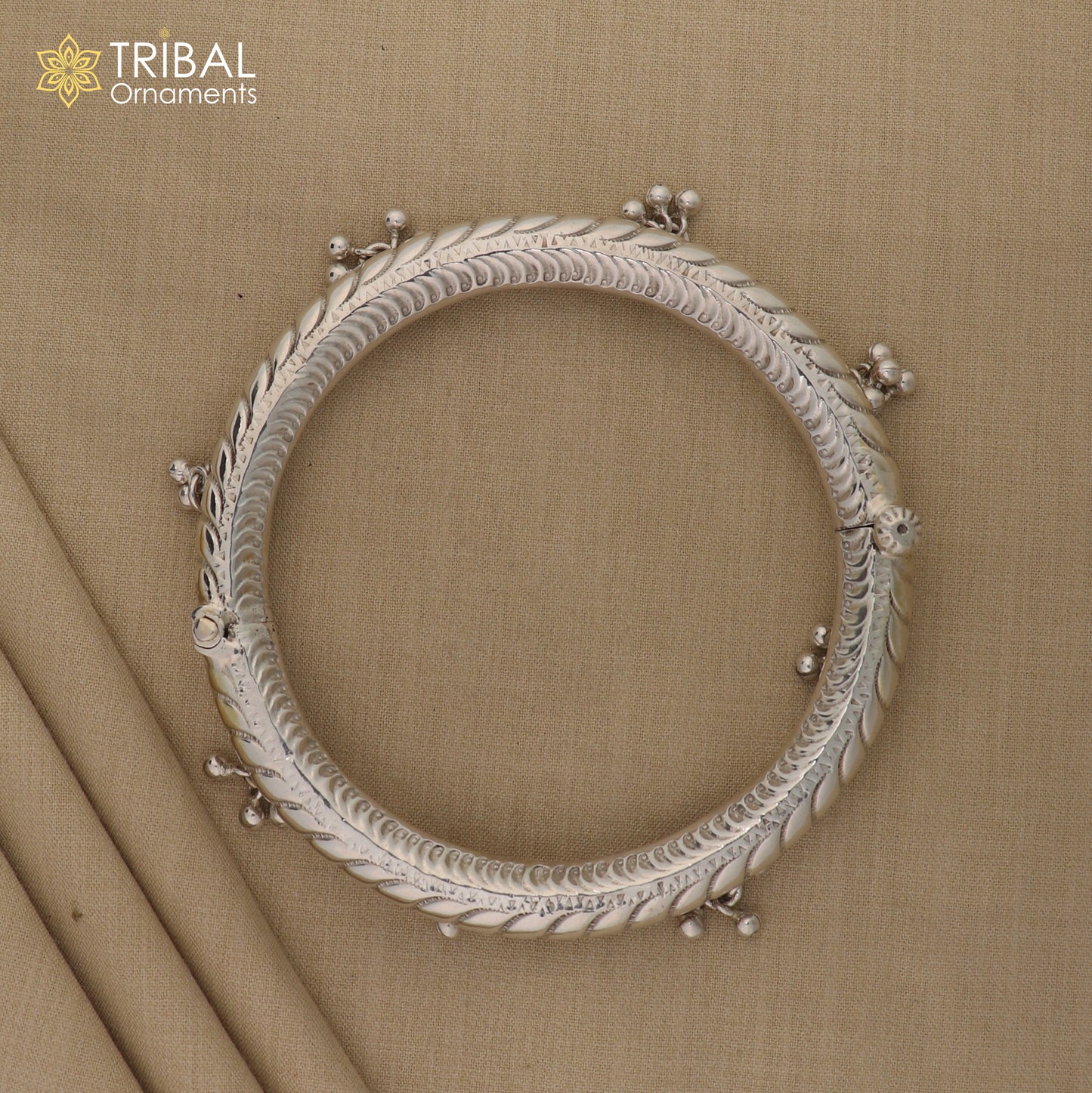 925 pure silver Vintage antique design oxidized foot kada ankle bracelet tribal ethnic silver jewelry nsfk108