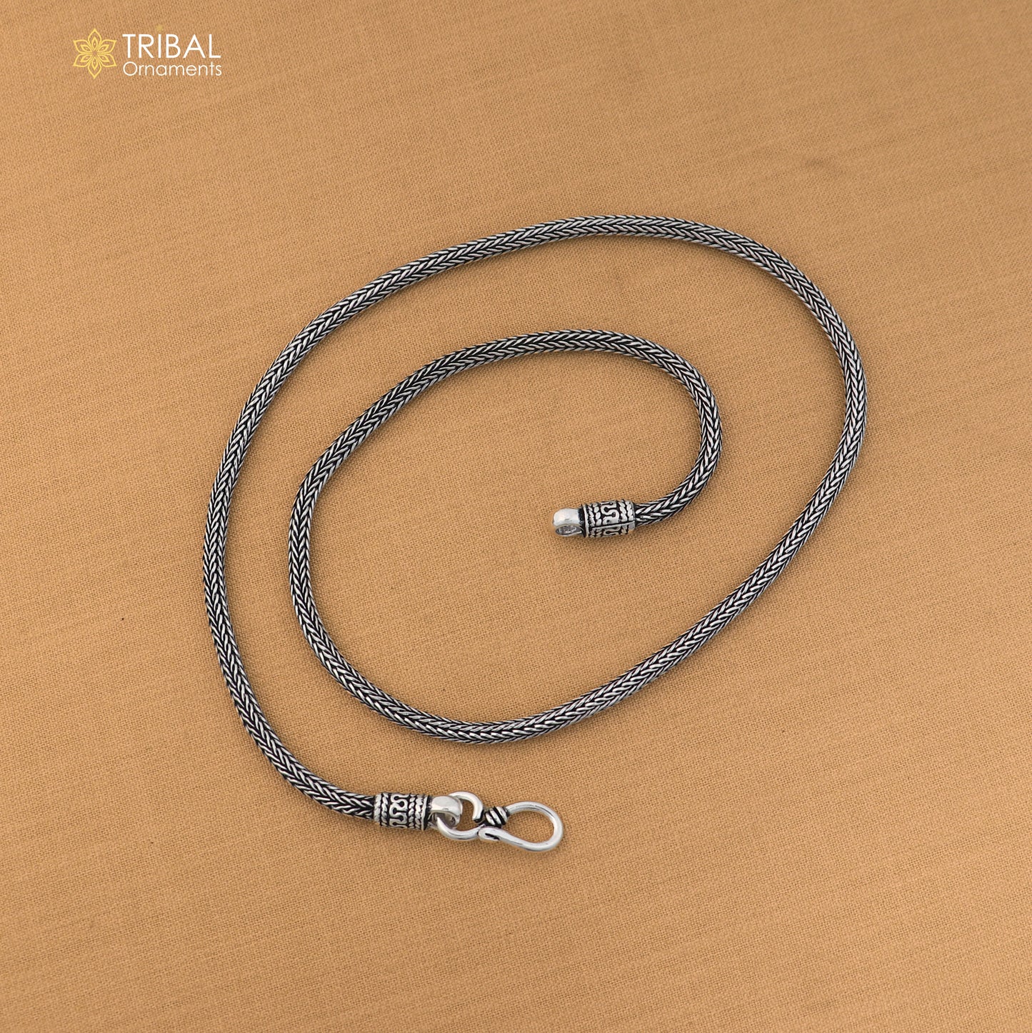925 sterling silver solid stylish wheat chain necklace best gifting jewelry ch653