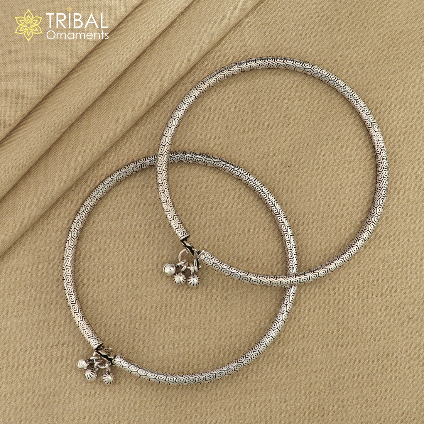 925 sterling silver vintage design customized foot bracelet anklet kada hanging drops belly dance ethnic jewelry nsfk126
