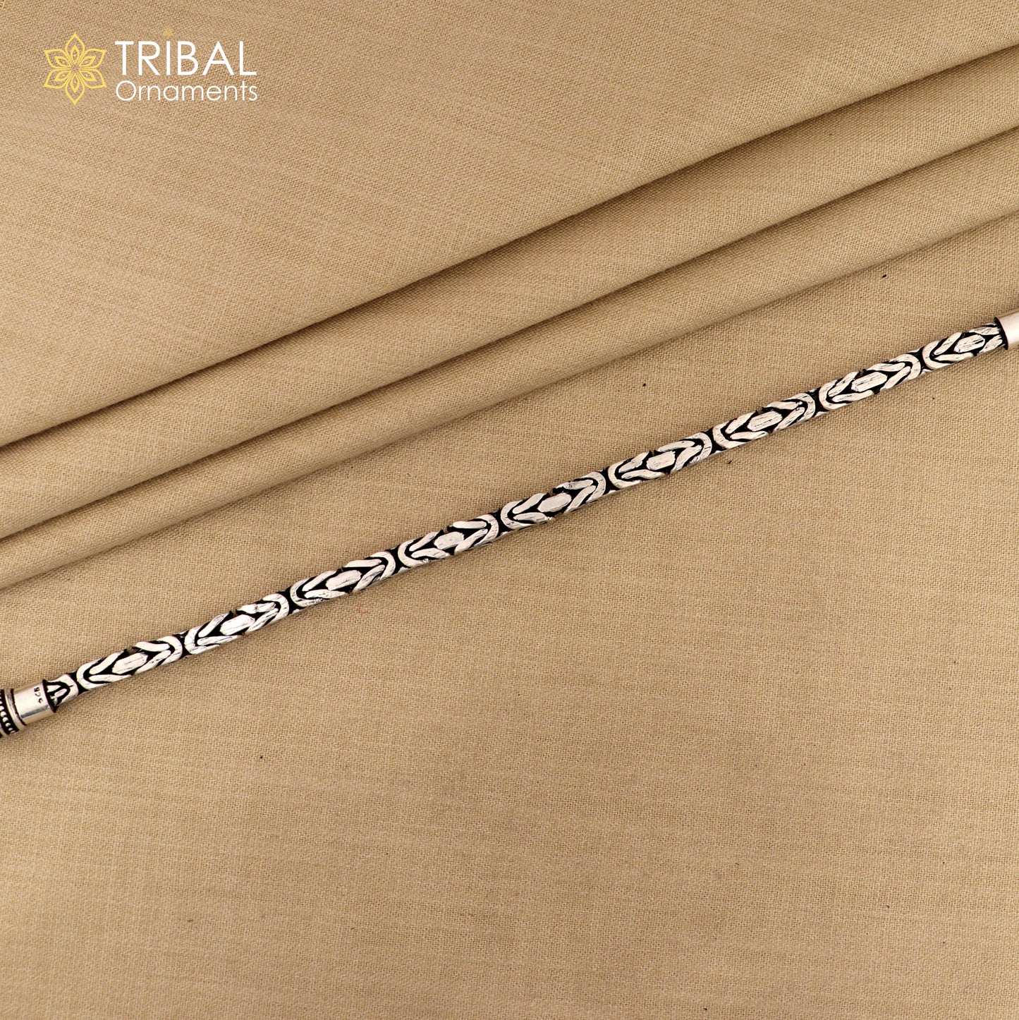 5mm 9"/9.5" Unique byzantine vintage design 925 Sterling silver chain flexible bracelet unisex jewelry sbr430