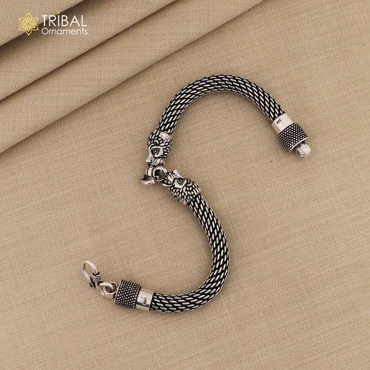 925 Sterling silver lion face design chain bracelet flexible bracelet unisex jewelry sbr755