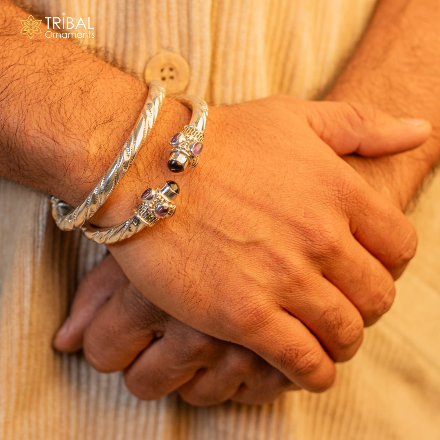 925 sterling silver handmade vintage antique design gorgeous bangle bracelet kada unisex gifting jewelry , belly dance tribal jewelry nsk221 - TRIBAL ORNAMENTS