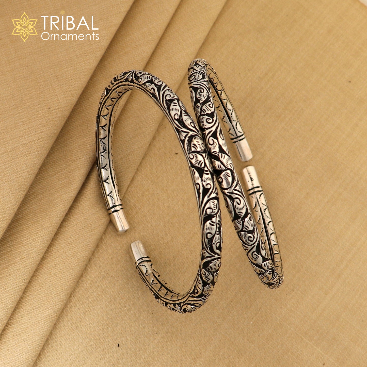 Exclusive trendy stylish 925 sterling silver Vintage design handmade gorgeous foot kada ankle bracelet tribal ethnic silver jewelry nsfk100