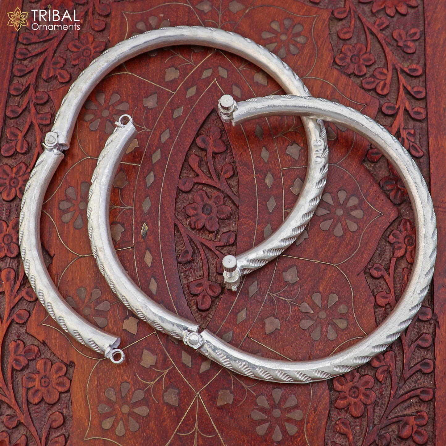 925 sterling silver stylish vintage design customized foot ankle bracelet kada jewelry nsfk160 - TRIBAL ORNAMENTS