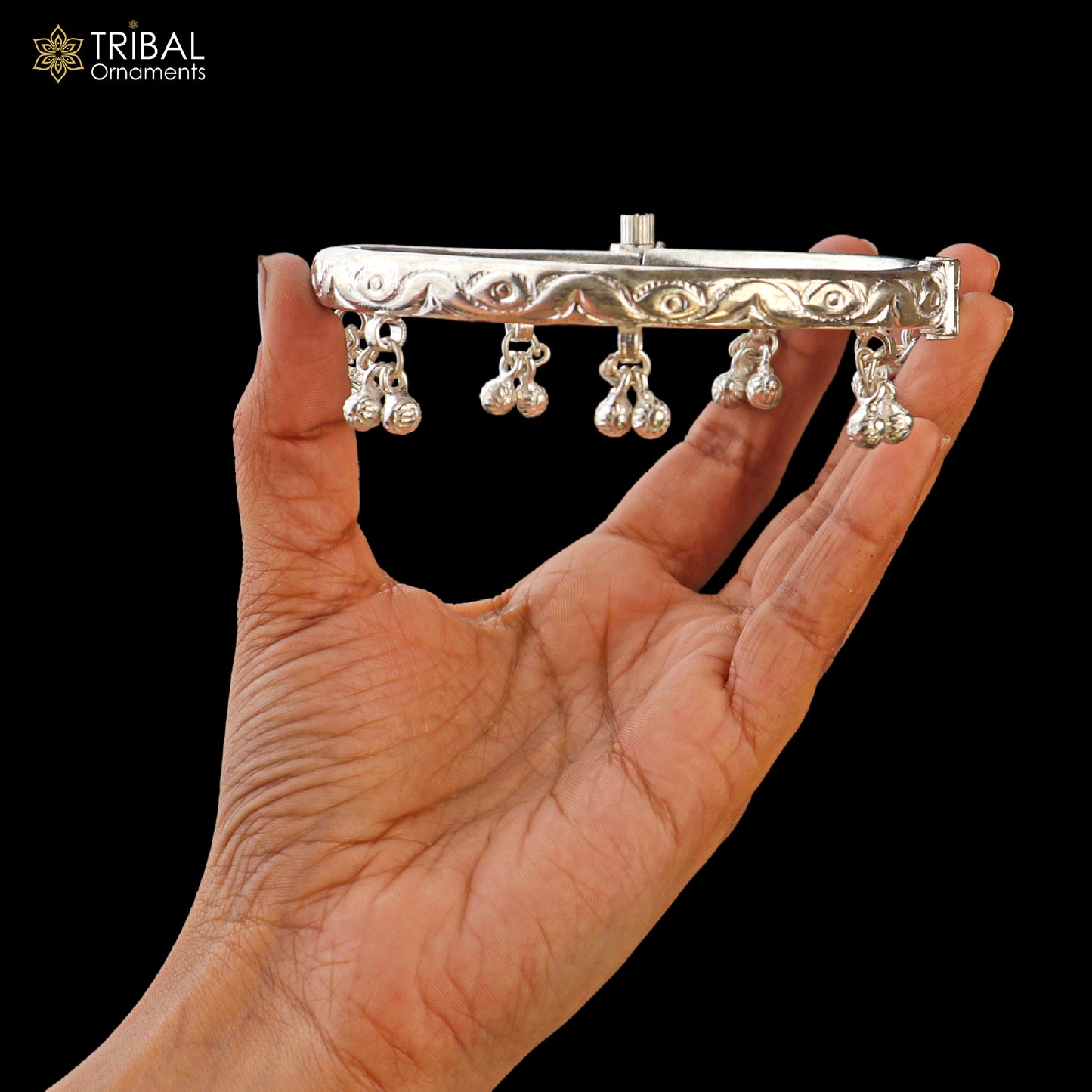 925 sterling silver stylish vintage design customized foot ankle bracelet with noisy bells kada jewelry nsfk159 - TRIBAL ORNAMENTS